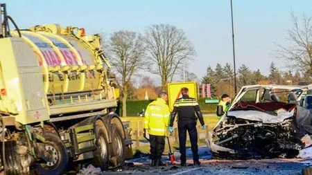 Tragedie într-o familie din Caracal. Şi-a pierdut doi copii şi o noră în accidentul din Olanda
