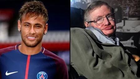Neymar îşi bate joc de Stephen Hawking. Ce poză a postat fotbalistul şi cum a comentat moartea savantului