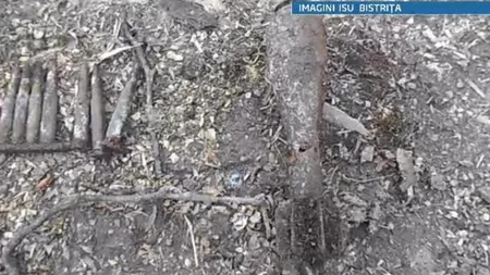 Curăţenia de primăvară a scos la iveală un proiectil de artilerie în Bistriţa