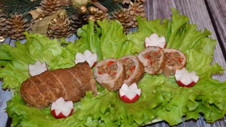 Rulada de porc cu nuci
