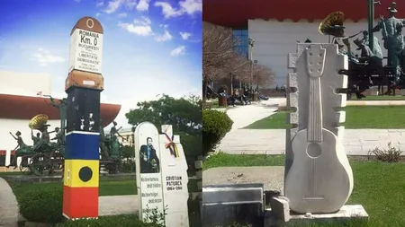 Memorialul lui Cristian Paţurcă şi monumentul Kilometrul zero al democraţiei din Piaţa Universităţii, vandalizate