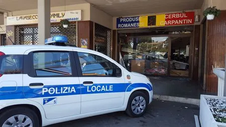 Magazin românesc din Italia atacat cu bombă