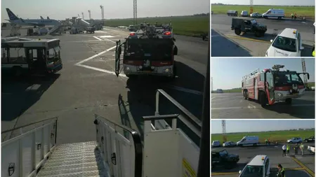 Aterizare de URGENŢĂ pe Aeroportul Henri Coandă. Un avion s-a întors din drum, după ce dintr-un motor a început să iasă fum