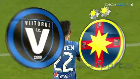 Hagi i-a pus piedică naşului Becali, în lupta pentru titlu, în Liga 1. Viitorul-FCSB 2-2