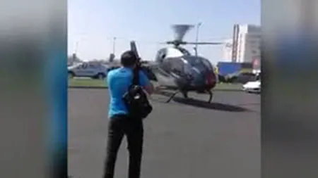 Anchetă în cazul elicopterului care a ratat aterizarea în faţa clubului de fiţe de pe litoral