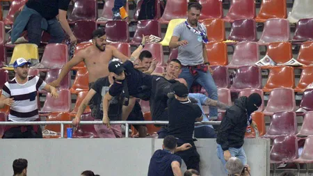 O fază petrecută în tribune la Steaua-Rapid a devenit virală. Fanul care i-a cucerit pe ultraşii Europei VIDEO