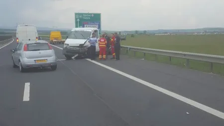 Accident GRAV pe A1 provocat de un şofer băut şi fără permis de conducere