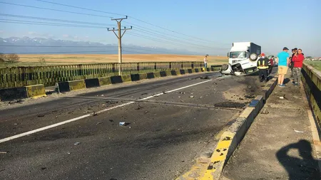 Accident grav pe DN1, în Braşov. O persoană a murit FOTO