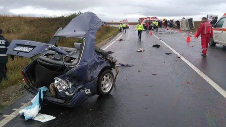 Accident cumplit în Olt. Trei persoane au murit VIDEO