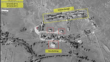 Armata israeliană a prezentat imagini din satelit cu obiective militare iraniene din Siria