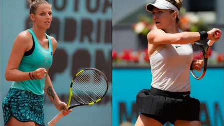 SIMONA HALEP - KRYSTINA PLISKOVA: 6-1, 6-4 Simona avansează la MADRID. Cu cine va juca în turul următor