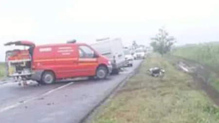 Accident grav în Ialomiţa. O persoană a murit pe loc, iar alta a fost rănită