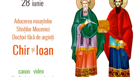 CALENDAR ORTODOX 28 IUNIE 2018: Ce sfinţi sunt celebraţi joi. Ce trebuie să faci pentru a avea o sănătate de fier
