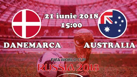 DANEMARCA AUSTRALIA 1-1: Un nou meci decis de arbitrajul video la CM 2018