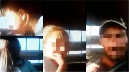 Fetiţă de 6 ani din Arad, filmată conducând o maşină pe câmp