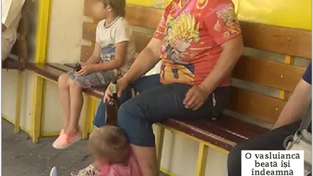 Copii înfometaţi, hrăniţi de mamă cu BERE: 