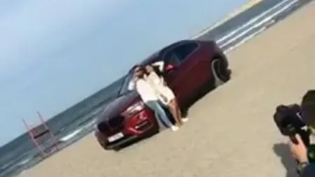 Amendă uriaşă pentru manelistul care a intrat cu maşina pe plajă. Poliţia s-a autosesizat şi l-a pedepsit