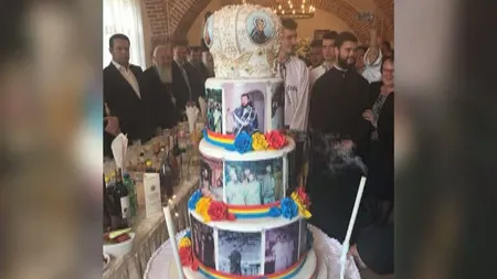Tort cu feţe bisericeşti, cadou inedit pentru un episcop