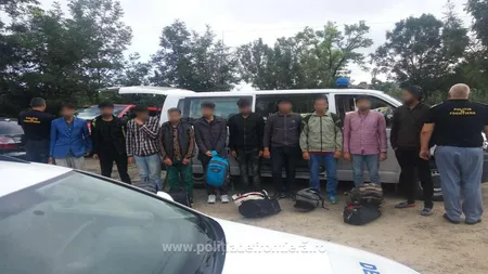 Zece persoane din Irak şi Pakistan, prinse când încercau să intre ilegal în România