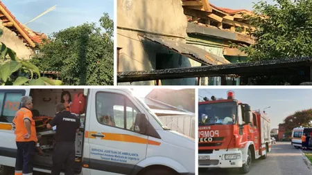 Trei muncitori au fost răniţi după ce acoperişul unei case la care schimbau ţigla s-a prăbuşit cu ei
