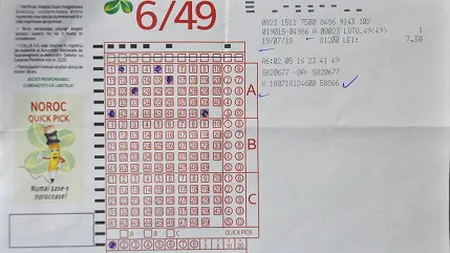 LOTO 6 din 49: Câştigătorul premiului cel mare şi-a ridicat câştigul