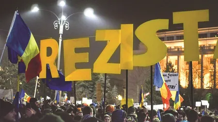 Protest în Piaţa Victoriei - 