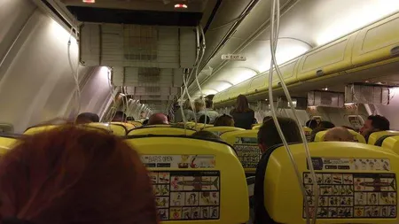 SCENE HORROR la bordul unui avion. 