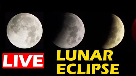 ECLIPSA DE LUNA LIVE VIDEO streaming: Cum vezi ONLINE cel mai aşteptat fenomen astronomic al anului