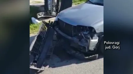 Femeie implicată într-un accident în Gorj, salvată de doi pompieri aflați în timpul liber