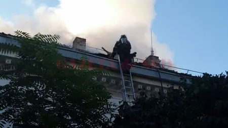 Incendiu la o casă din centrul vechi al Craiovei