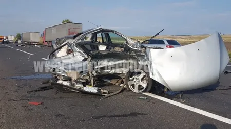 Accident grav pe DN2 (E85) în Buzău: O persoană a murit şi două sunt grav rănite