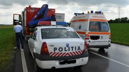 Accident cu opt victime, între care patru copii, pe DN7