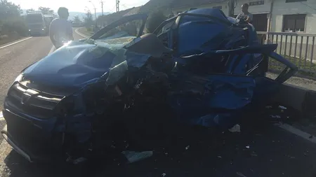 Accident mortal în Timiş. Şoferul unui autoturism a murit pe loc