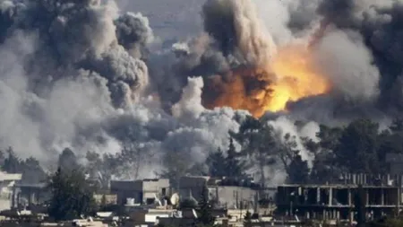 Statul Islamic, bombardat intensiv în Siria