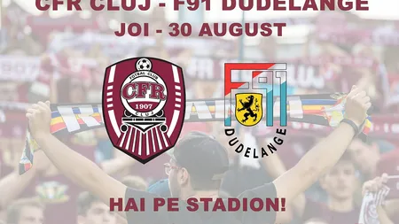 CFR CLUJ DUDELANGE 2-3 LIVE STREAM ONLINE VIDEO. AICI vezi în direct meciul CFR CLUJ - DUDELANGE