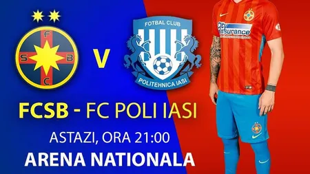 FCSB - CSMS Poli Iaşi 4-0: cea mai categorică victorie din noul sezon al Ligii 1