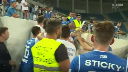 SCENE INCREDIBILE. Alex Mitriţă a sărit să bată un fan al lui Craiovei! Reacţia genială a lui Cornel Dinu VIDEO