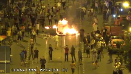 Mr. Laurenţiu Cazan, coordonatorul jandarmilor: Am descoperit un autoturism cu sticle incendiare