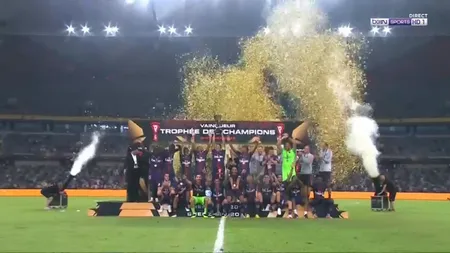 Supercupa Franţei s-a jucat în China, la Shenzhen. PSG a câştigat trofeul pentru al şaselea an consecutiv