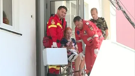 O femeie care a venit la Parchetul Militar pentru a depune plângere după mitingul din 10 august, preluată de SMURD