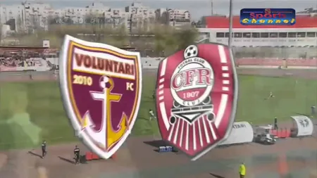 VOLUNTARI - CFR CLUJ 1-2. Ţucudean, gol de trei puncte!