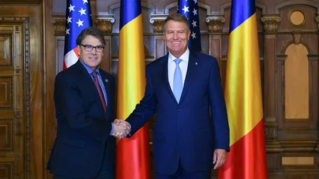 Klaus Iohannis l-a primit pe secretarul american pentru Energie, Rick Perry