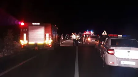 Accident violent pe autostrada ORĂŞTIE - DEVA, cu ŞASE MAŞINI. Două persoane, ÎNCARCERATE