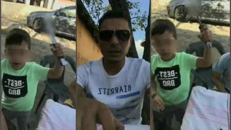 Răfuială între clanuri. Mesajul războinic a fost transmis live, cu un cuţit în mână, de un copil pe Facebook VIDEO