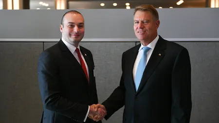 Klaus Iohannis vrea legături de transport directe între porturile din România şi cele din Georgia. Întâlnire la ONU cu premierul gruzin