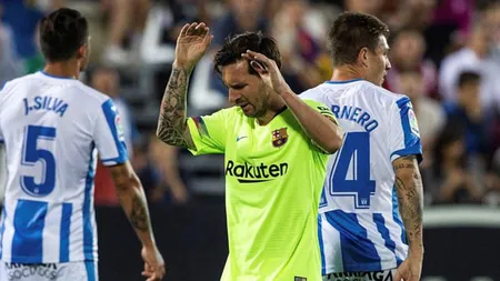 Bombă în La Liga. Barcelona lui Messi a fost învinsă de ultima clasată, Leganes