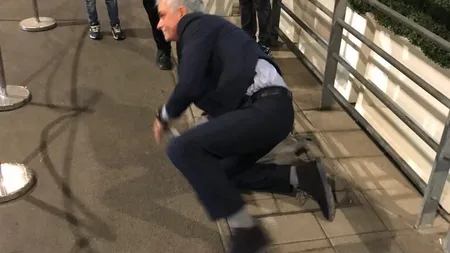 Jose Mourinho s-a făcut făcut de râs pe Wembley. Antrenorul a căzut jenant la intrarea în stadion VIDEO