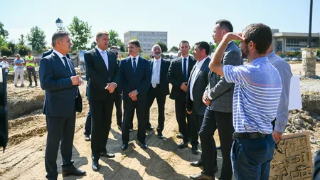Preşedintele Klaus Iohannis a vizitat şantierul Ansamblului Monumentului Unităţii Naţionale de la Alba Iulia