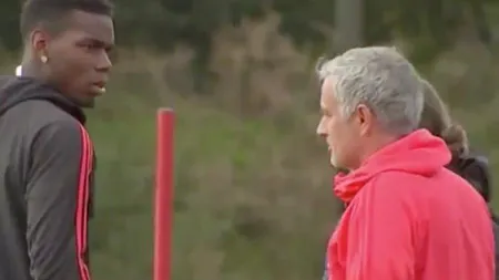 Scene incredibile la antrenamentul lui Man United. Clubul stă pe un butoi de pulbere, Mourinho şi Pogba nu s-au putut abţine VIDEO