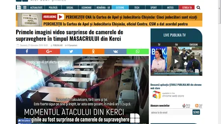 Primele imagini difuzate de camerele de supraveghere în timpul masacrului de la Kerci VIDEO